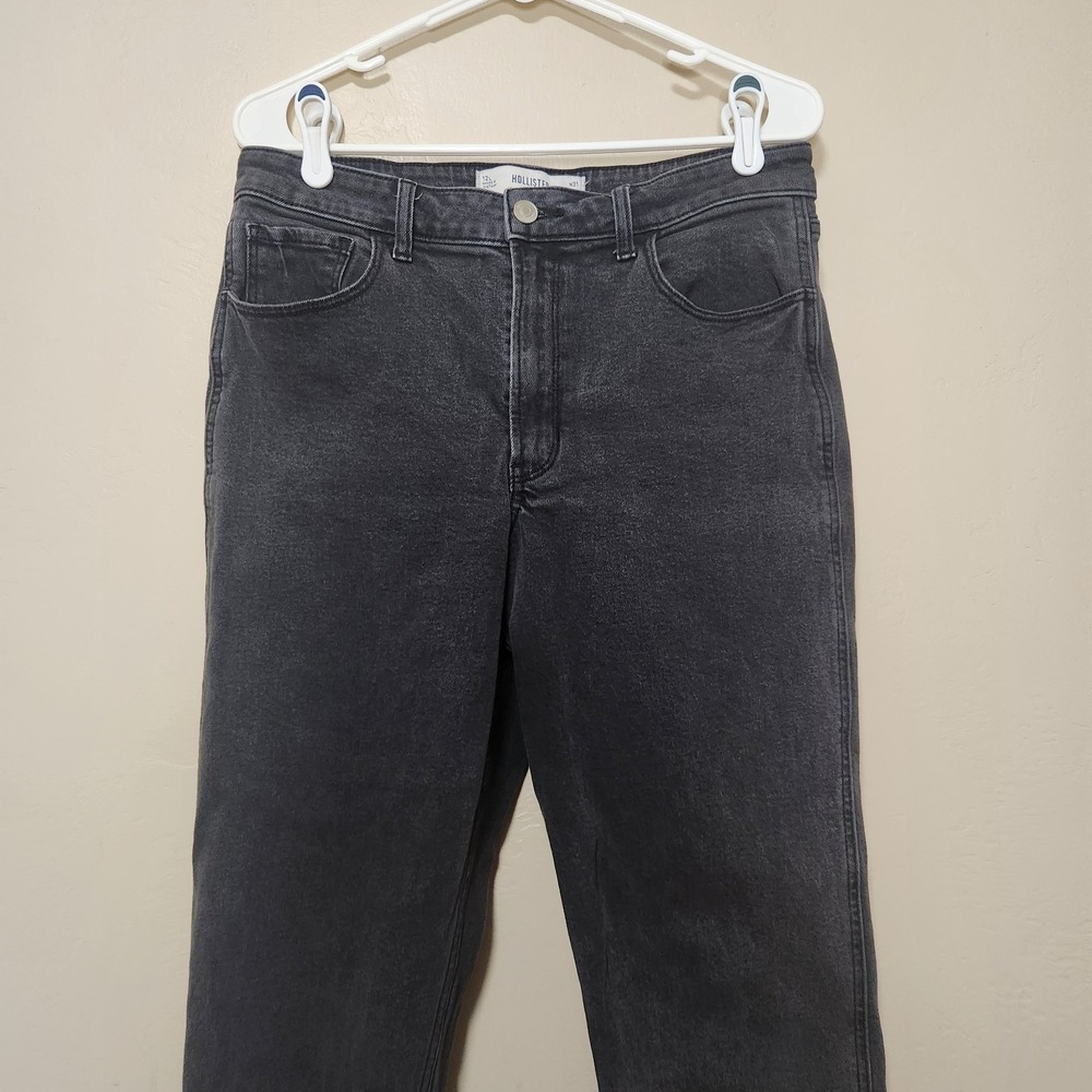 Hollister Ultra High-Rise Mom Jean Black Womens Size 12L W31 Long‎ - Picture 2 of 6